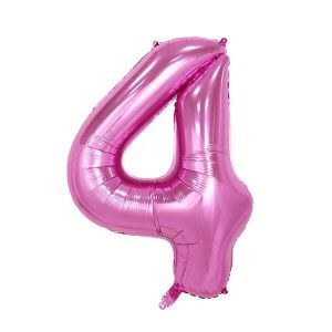 Extra Large size 40 Inch Inflatable Pink Balloon Number 4
