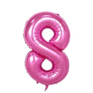 Extra Large size 40 Inch Inflatable Pink Balloon Number 8