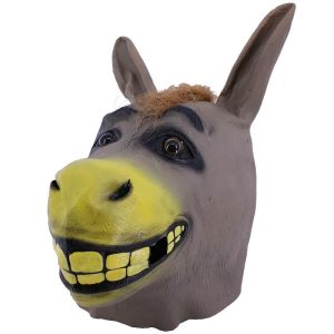 Fancy Dress, Costume Rubber Donkey Head Mask