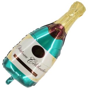 Giant Classic Green 'Chateau Celebration' Champagne Bottle Balloon