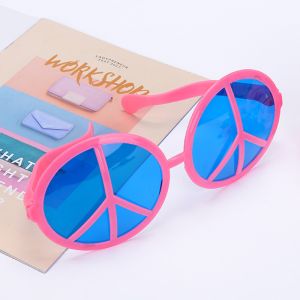 Giant CND 'Peace' Party Glasses - Pink