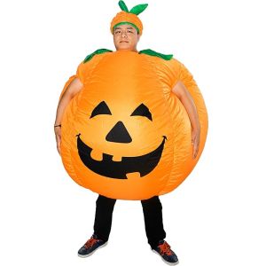 Giant Pumped up Pumpkin Inflatable Halloween Fancy Dress Costume