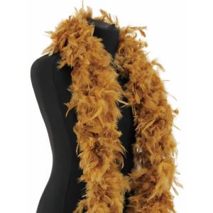 Deluxe Gold Feather Boa - 100g -180cm