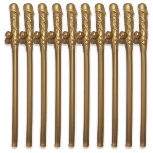 Willy Straw Dark Gold Colour (10 Pack)