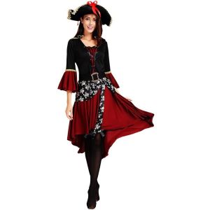 Gypsy Style True Pirate Fancy Dress Costume UK 8