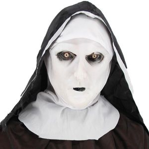 Ghostly Nun Head Mask Halloween Fancy Dress Costume