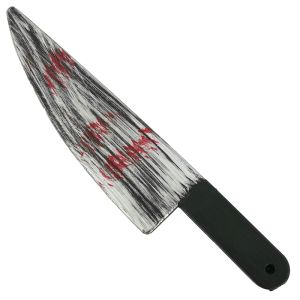 Halloween Scary Chef's Knife With Blood Drips Prop