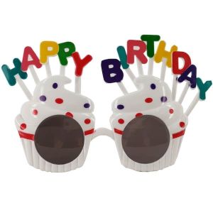 White Happy Birthday Cakes With Candles Birthday Glasses