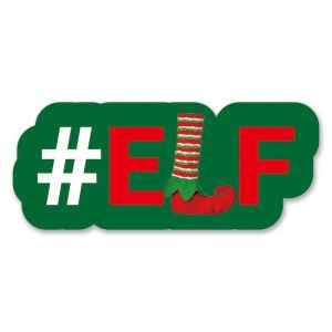 #Elf Trending Hashtag Oversized Photo Booth PVC Word Board Sign