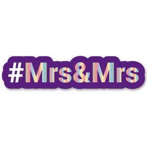 #Mrs&Mrs Trending Hashtag Oversized Photo Booth PVC Word Board Sign