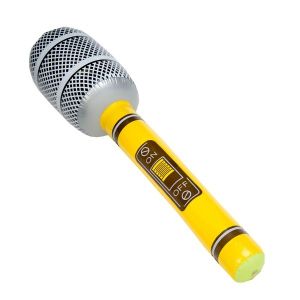 Inflatable Microphone Yellow