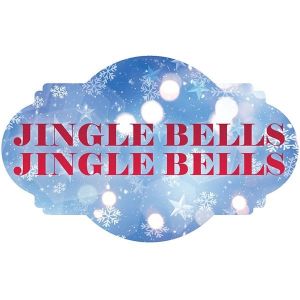 ‘Jingle Bells, Jingle Bells’ Xmas Word Board Photo Booth Prop