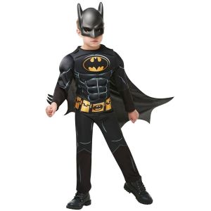 Kids Deluxe Batman Dark Knight Fancy Dress Costume Size 7-8 Years
