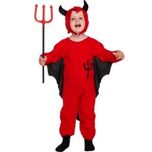 Red Devil Toddler Halloween Fancy Dress Costume - Kids UK Size 3 Years