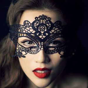 Enchanted Soft Lace Masquerade Mask in Black
