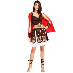 Ladies Roman Gladiator Fancy Dress Costume - One Size