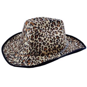 Leopard Print Western Cowboy Cowgirl Hat