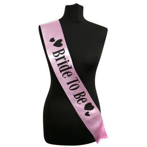 Light Pink ‘Bride To Be’ Sash With Heart