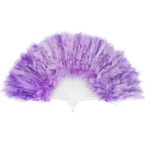 Stunning Light Purple Feather Fan