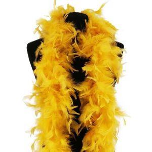 Luxury Buttercup Yellow Feather Boa – 80g -180cm