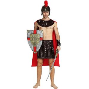 Male Roman Soldier Gladiator Fancy Dress Costume Style 3 – One Size