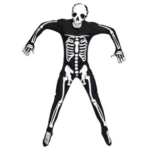 Male Skeleton Bodysuit Fancy Dress Halloween Costume