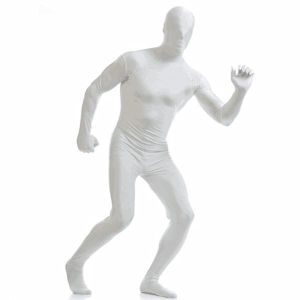 Adult Sized Second Skin Morf Suit In White