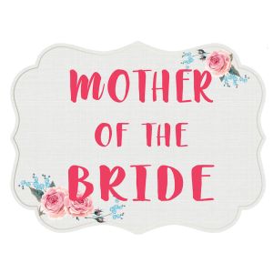 'Mother Of The Bride' Vintage UV Printed Word Board Photo Booth Sign Prop