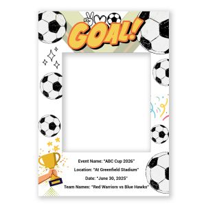 CUSTOM Football for Match Day Printed Posing Frame – No. 083