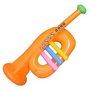 Inflatable Orange Trumpet