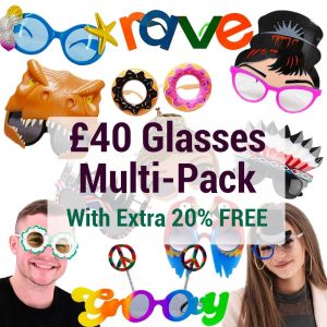 £40 Photo Booth Novelty Glasses Multi-pack 