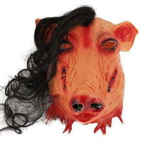 Evil Killer Pig Mask Halloween Fancy Dress Costume 