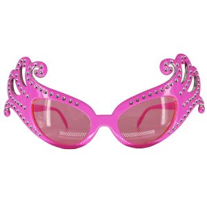 Pink Fancy Dame Edna Style Novelty Sunglasses