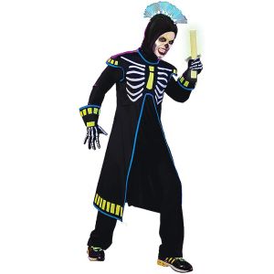 Rubies Haunted Rave Ravin’ Skeletech Adult Costume – Standard Size