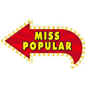‘Miss Popular’ Vegas Showtime Style Photo Booth Prop
