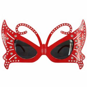 Beautiful Red Butterfly Sunglasses
