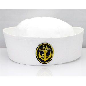 Sailors Cap With Badge Black Anchor