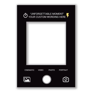 CUSTOM Selfie Camera Theme Fully Printed Posing Frame – No. 070