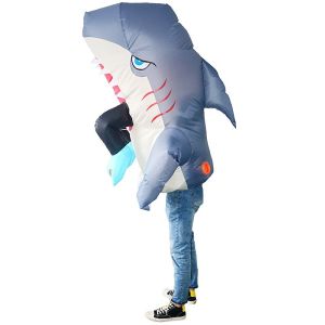 Shark Attack Man Eating Shark Inflatable Fancy Dress Costume