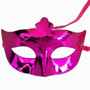 Shiny Masquerade Mask Pink