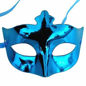 Shiny Masquerade Mask Blue