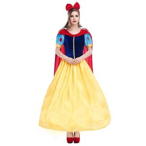 Yellow and Blue Fairytale Princess Fancy Dress Costume UK 8
