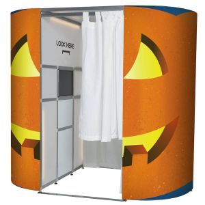 Spooky Pumpkin Halloween Photo Booth Panels Skins