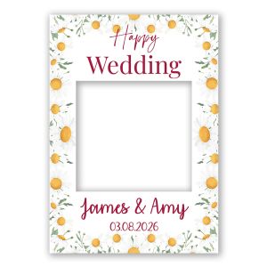 CUSTOM Sunflower Bloom Wedding Fully Printed Posing Frame – No. 073