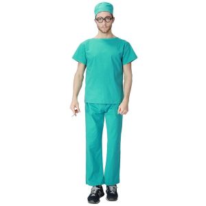 Surgeon Scrubs Male Fancy Dress Costume