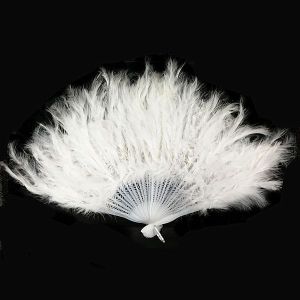Stunning White Feather Fan
