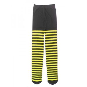 Kids Tights - Black & Yellow Bumble Bee Stripes 