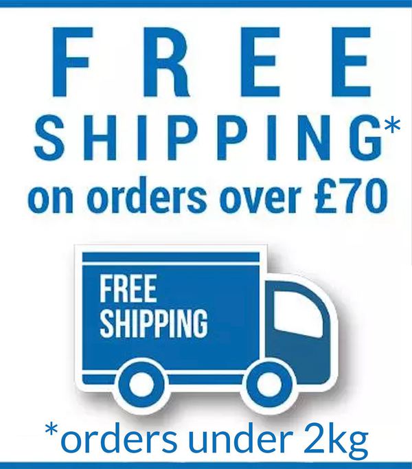 Free standard UK delivery for all UK orders over £70